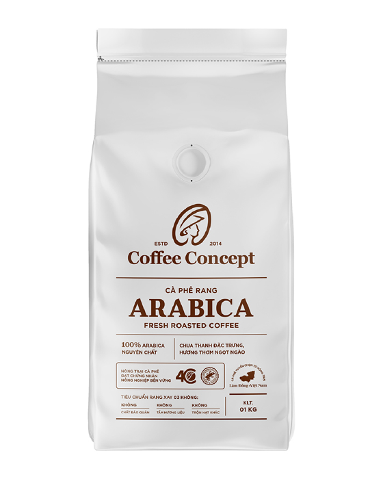 Cà phê rang Arabica (Gói 1000G) - Cà Phê Coffee Concept - Công Ty TNHH Coffee Concept